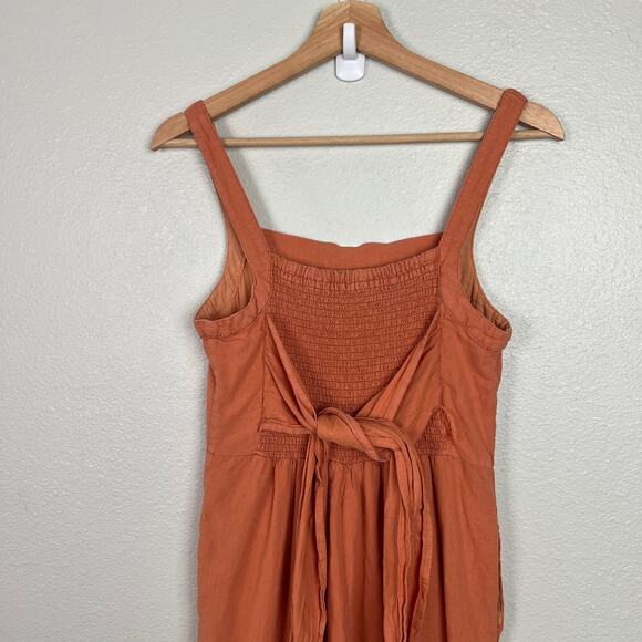 Carly Jean Los Angeles CJLA Size Small Desert Sun Linen Blend Jumpsuit Romper - Picture 6 of 10